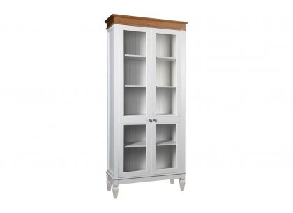 Стеллаж Ольса-220/000 (белый лак + антик 24)