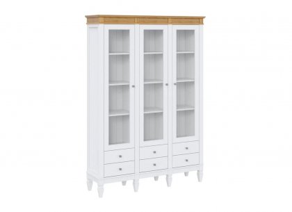 Стеллаж Ольса-303/006 (белый лак + антик 24)