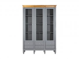 Стеллаж Ольса-303/006 (серый 7042 + антик 24)