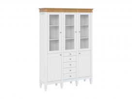 Стеллаж Ольса-303/214 (белый лак + антик 24)