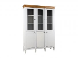 Стеллаж Ольса-303/300 (белый лак + антик 24)