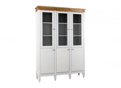 Стеллаж Ольса-303/300 (белый лак + антик 24)