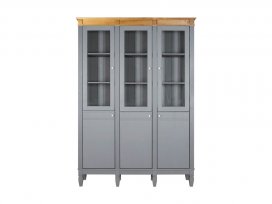 Стеллаж Ольса-303/300 (серый 7042 + антик 24)