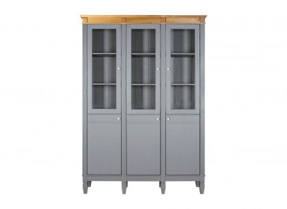 Стеллаж Ольса-303/300 (серый 7042 + антик 24)