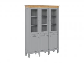 Стеллаж Ольса-303/330 (серый 7042 + антик 24)