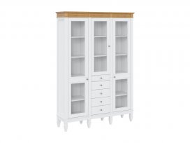 Стеллаж Ольса-321/014 (белый лак + антик 24)