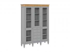 Стеллаж Ольса-321/014 (серый 7042 + антик 24)