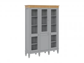 Стеллаж Ольса-321/100 (серый 7042 + антик 24)