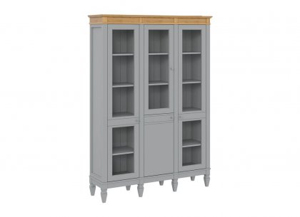 Стеллаж Ольса-321/100 (серый 7042 + антик 24)