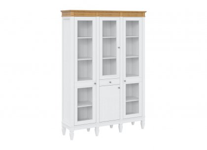 Стеллаж Ольса-321/110 (белый лак + антик 24)