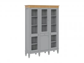 Стеллаж Ольса-321/110 (серый 7042 + антик 24)