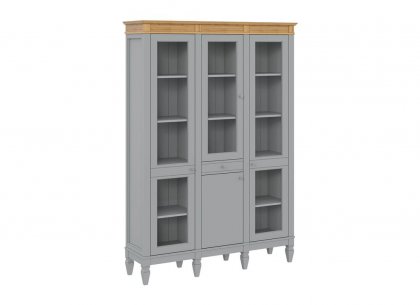 Стеллаж Ольса-321/110 (серый 7042 + антик 24)