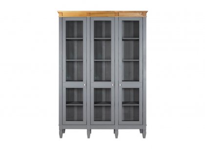 Стеллаж Ольса-330/000 (серый 7042 + антик 24)