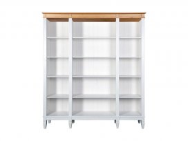 Стеллаж Ольса-400/000 (белый лак + антик 24)