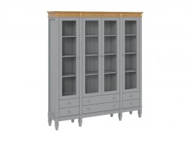 Стеллаж Ольса-404/006 (серый 7042 + антик 24)