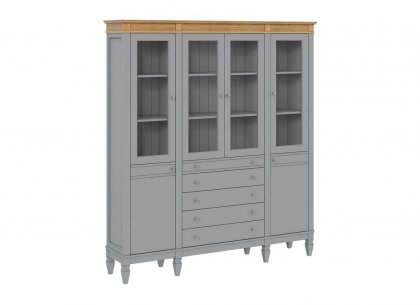 Стеллаж Ольса-404/214 (серый 7042 + антик 24)