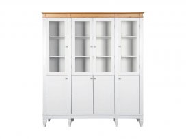 Стеллаж Ольса-404/400 (белый лак + антик 24)