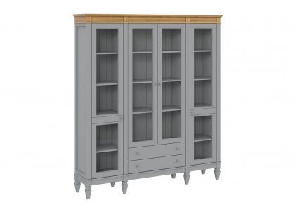 Стеллаж Ольса-422/002 (серый 7042 + антик 24)