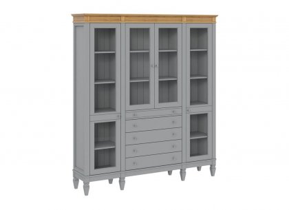 Стеллаж Ольса-422/014 (серый 7042 + антик 24)