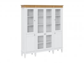 Стеллаж Ольса-422/200 (белый лак + антик 24)