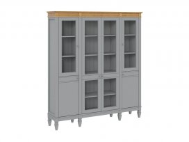 Стеллаж Ольса-422/200 (серый 7042 + антик 24)