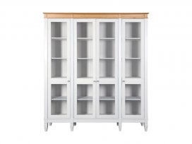 Стеллаж Ольса-440/000 (белый лак + антик 24)