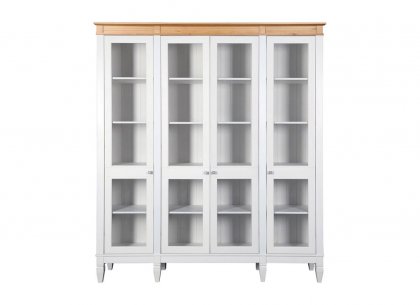 Стеллаж Ольса-440/000 (белый лак + антик 24)