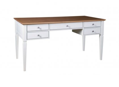 Стол письменный Ольса-005 (белый лак + антик 24)
