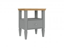 Тумба прикроватная Ольса-01 (серый 7042 + антик 24)