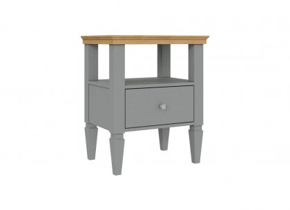 Тумба прикроватная Ольса-01 (серый 7042 + антик 24)