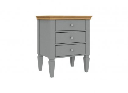 Тумба прикроватная Ольса-03 (серый 7042 + антик 24)