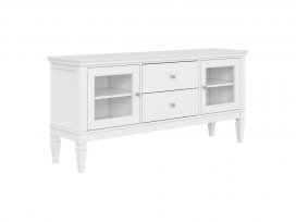 Тумба ТВ Ольса 22 (1600) стекло (белый лак)