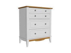 Комод 022 Пенни (белый воск/антик 24)