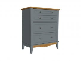 Комод 022 Пенни (серый 7046/антик 24)