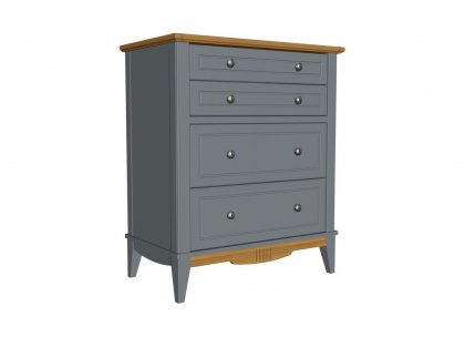 Комод 022 Пенни (серый 7046/антик 24)