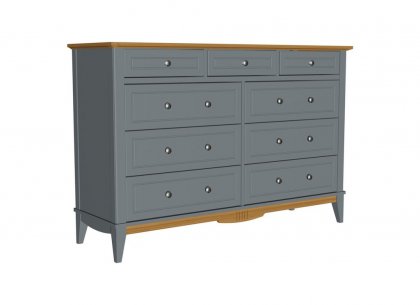 Комод 036 Пенни (серый 7046/антик 24)