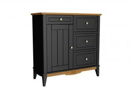 Комод 113 для прихожей Пенни (блэк/антик 24)