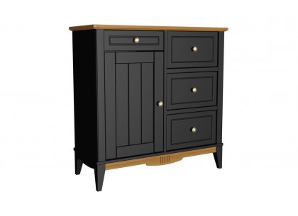 Комод 113 для прихожей Пенни (блэк/антик 24)