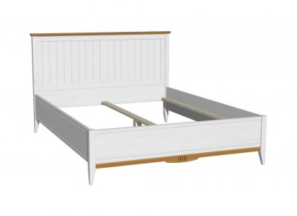 Кровать 160х200 Пенни (белый воск/антик 24) без настила