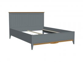 Кровать 160х200 Пенни (серый 7046/антик 24) без настила