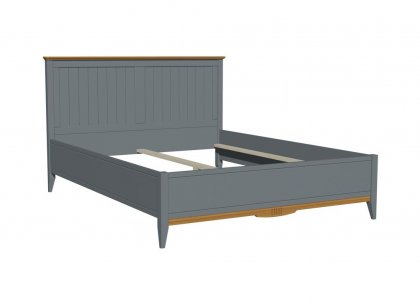 Кровать 160х200 Пенни (серый 7046/антик 24) без настила