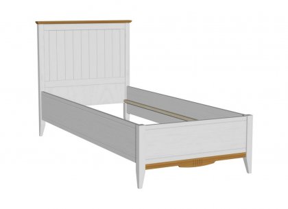 Кровать 90х200 Пенни (белый воск/антик 24) без настила