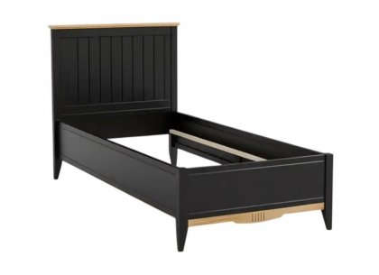 Кровать 90х200 Пенни (блэк/антик 24) без настила