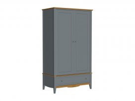 Шкаф 21 Пенни комбинированный (серый 7046/антик 24)