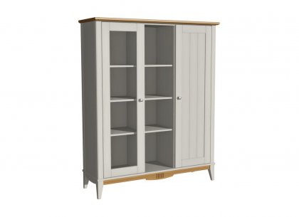 Шкаф для посуды 101 Пенни (белый воск/антик 24)