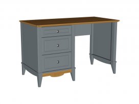 Стол письменный 120 Пенни (серый 7046/антик 24)