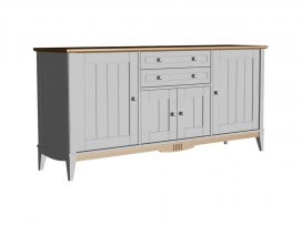 Тумба 222 Пенни (белый воск/антик 24)