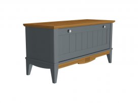 Тумба обувная Пенни (серый 7046/антик 24)