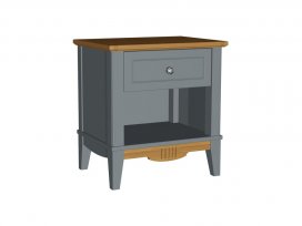 Тумба прикроватная Пенни (серый 7046/антик 24)