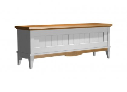 Тумба (сундук) V2 Пенни (белый воск/антик 24)